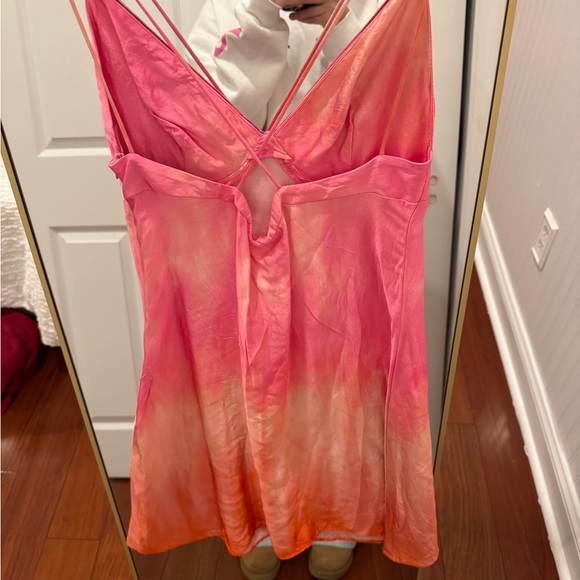 Zara Pink and Orange Dress - Picture 2 of 4